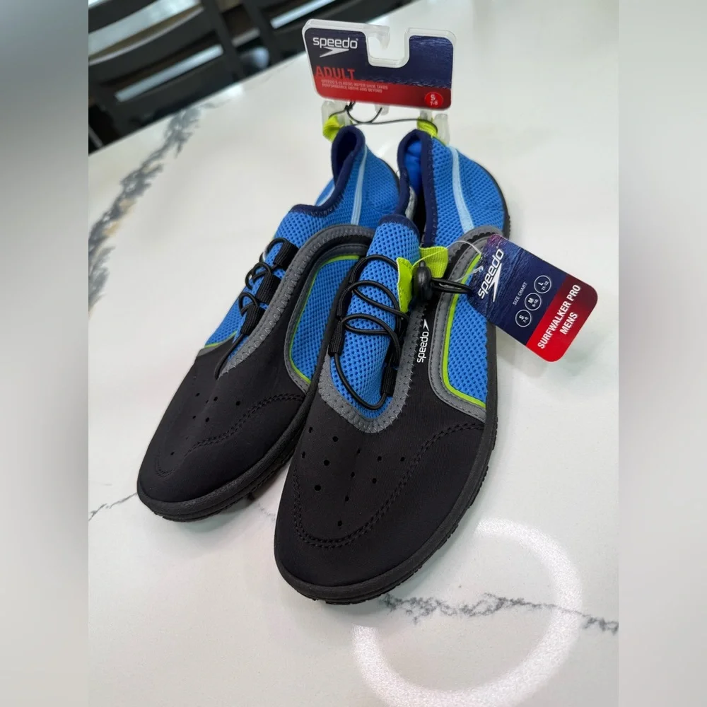 Speedo Men's Surfwalker Water Shoes Swim Aqua Quick Dry - size S 7-8